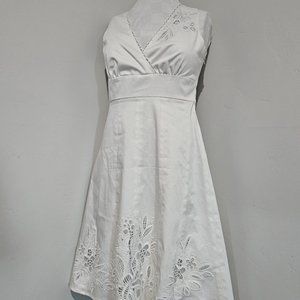 NWOT Beautiful White Dress with Embroidery and Beading
